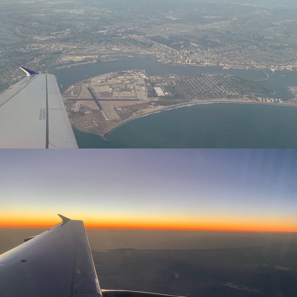 _jenburch's tweet photo. Stay classy San Diego ✈️🌅 #WingtipViews @united @VisitCA https://t.co/BKEgNhBHmJ