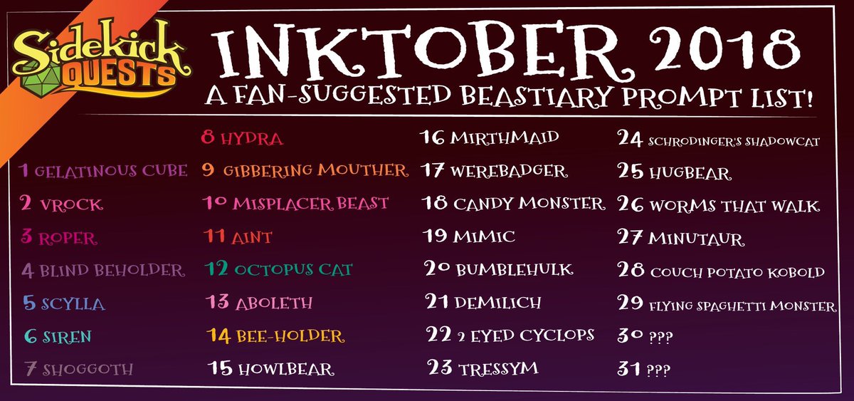 SidekickQuests's tweet image. Today&apos;s Sidekick Quests themed #inktober drawing: A Bee-Holder suggested by Jimmie Bise. Jimmie&apos;s description: It looks like a normal Beholder from a distance, but in reality it is a flying hive of bees. Its levitation is due to the magical Hover Honey the bees make.