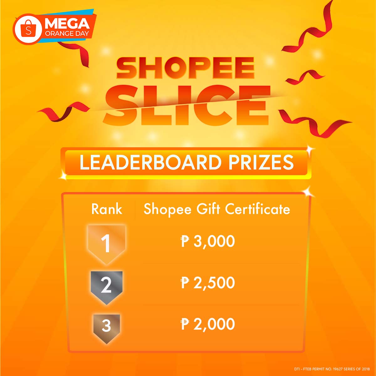 ShopeePH's tweet photo. Shopee Slice is here for the Mega Orange Day Sale. 🤩 🎉 Kaya open your Shopee app at maglaro na to earn points and win Shopee GIFT CERTIFICATES when you top the leaderboard!

Happy slicing mga frens and make sure to evade those bombs! 💣 😉 #ShopeeSlice https://t.co/OLkrAyljam