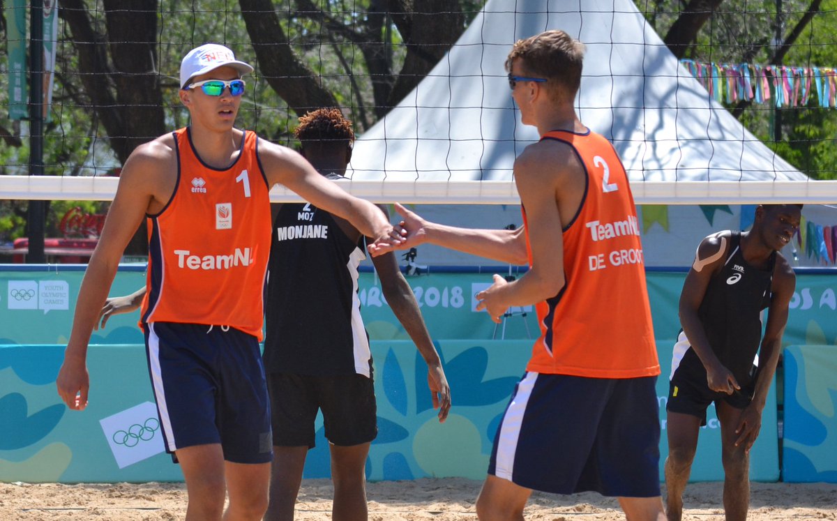 nlbeachvolley's tweet photo. Kwartfinale voor De Groot en Immers na wederom snelle zege

Lees het verslag op https://t.co/JilpTTwzHj:

https://t.co/CMu9nd0JXL

#YouthOlympics #BuenosAires2018 https://t.co/1pezqdwWSm