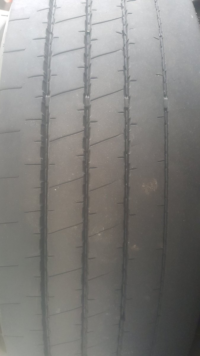 This tyre wear was recorded monthly due to suspension issues. 
iTMS still calculated the exact time to remove before beening illegal. 
#www.itms.net.au
