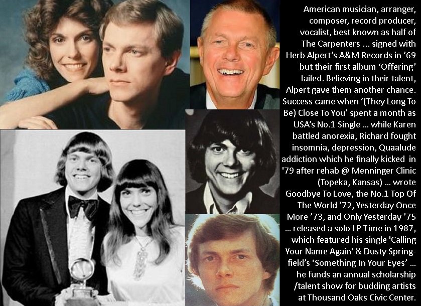 Happy 72nd Birthday, Richard Carpenter! 