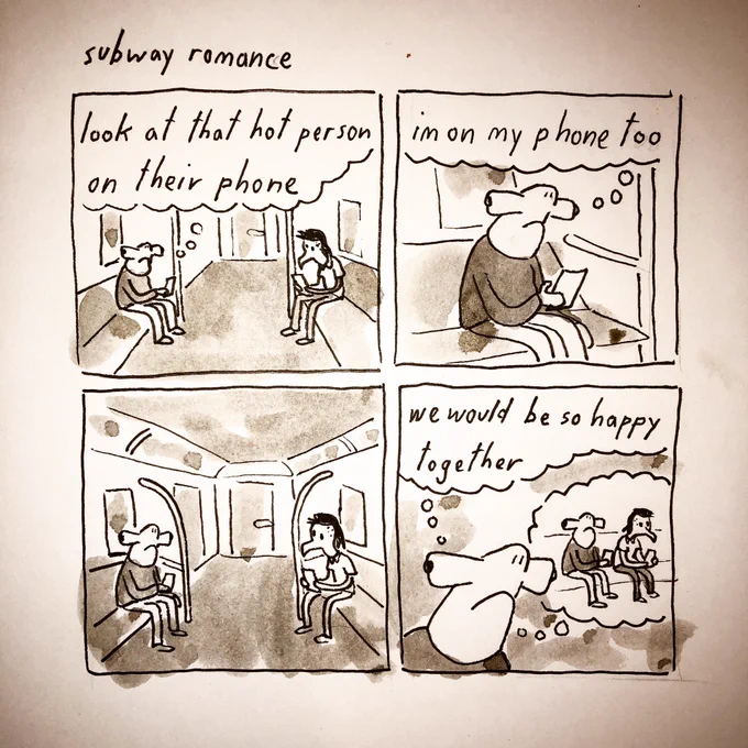 today's #inktober prompt was #missedconnections 