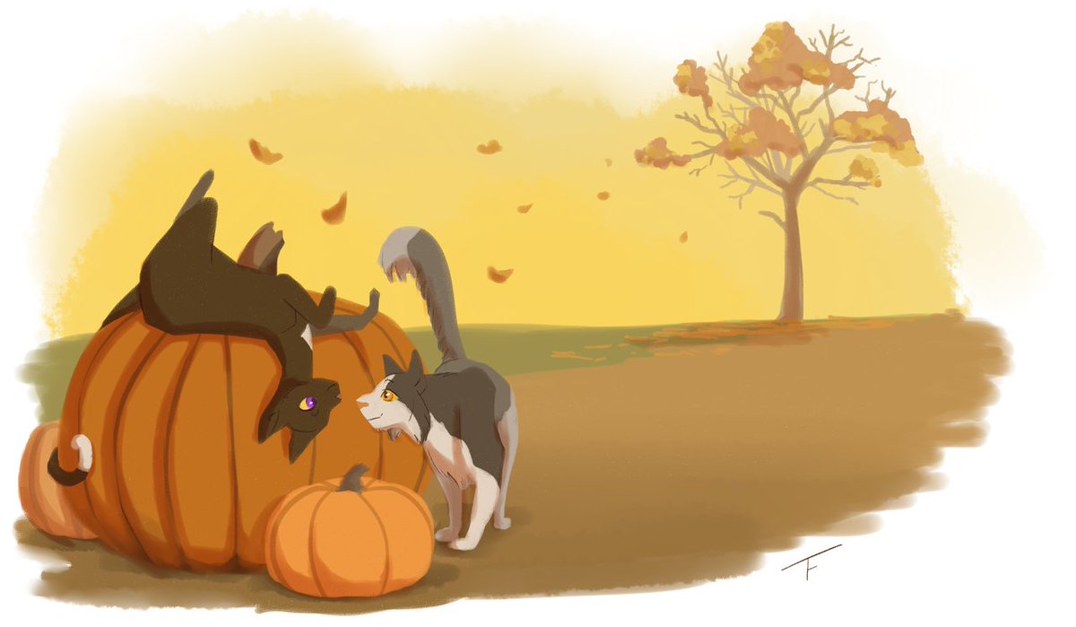 CuervoTranslate's tweet photo. Centeno y Zarpa de Cuervo 🌾🎃
(tenelleflowers en Tumblr)
#wc #warriorcats #lgg #losgatosguerreros #ravenpaw #barley https://t.co/8DkTfAbID8