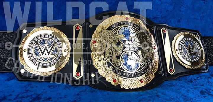 HeelByNatureYT's tweet photo. A closer look at the new NXT UK Tag Team Championship belts. https://t.co/wwmQ0gdrju