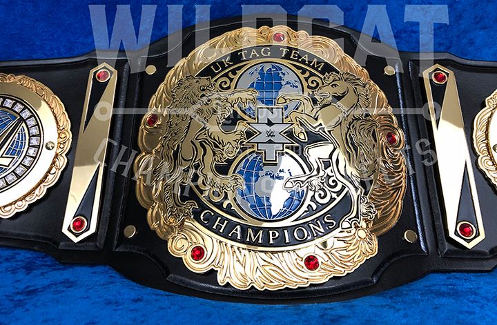 HeelByNatureYT's tweet photo. A closer look at the new NXT UK Tag Team Championship belts. https://t.co/wwmQ0gdrju