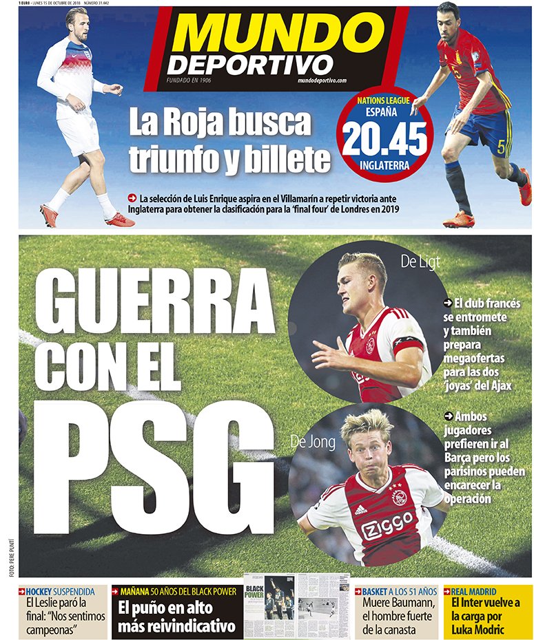 "Guerra con el PSG 🔥", en nuestra portada de este lunes mundodeportivo.com/elotromundo/ac…