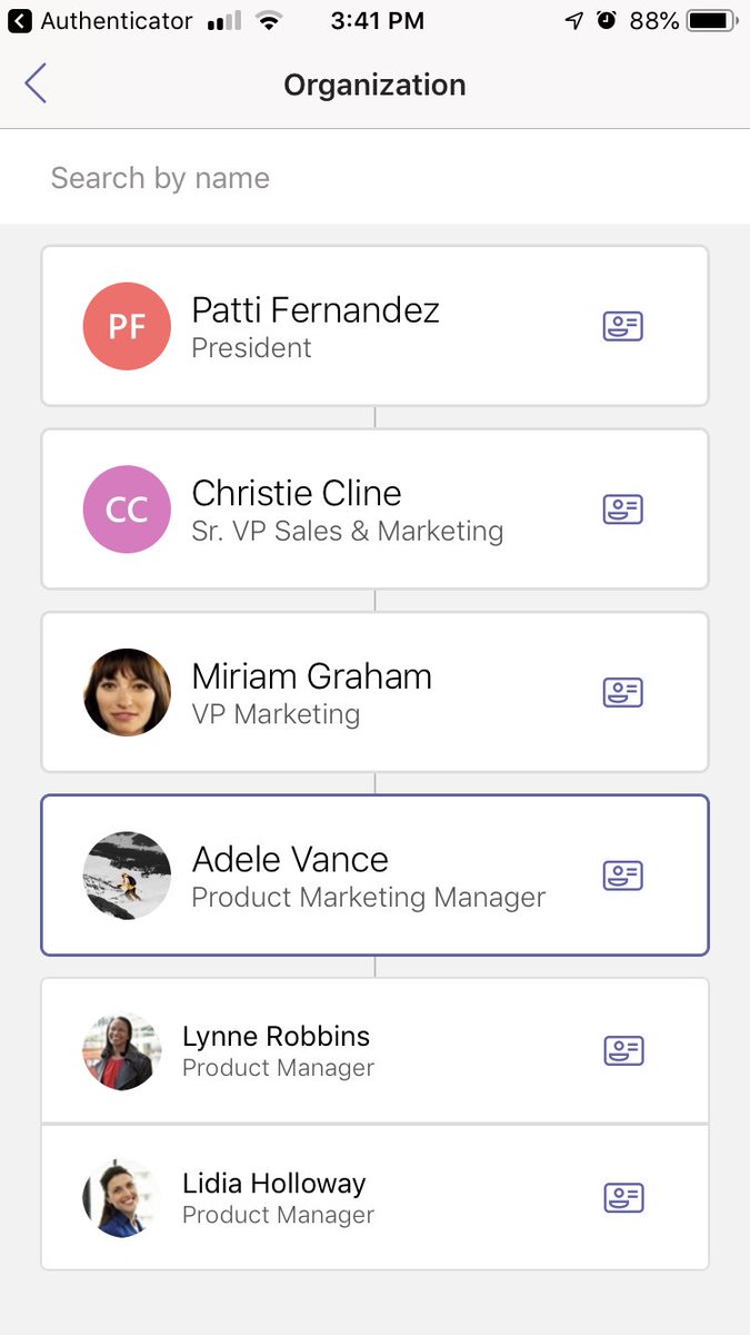 Microsoft Teams Org Chart