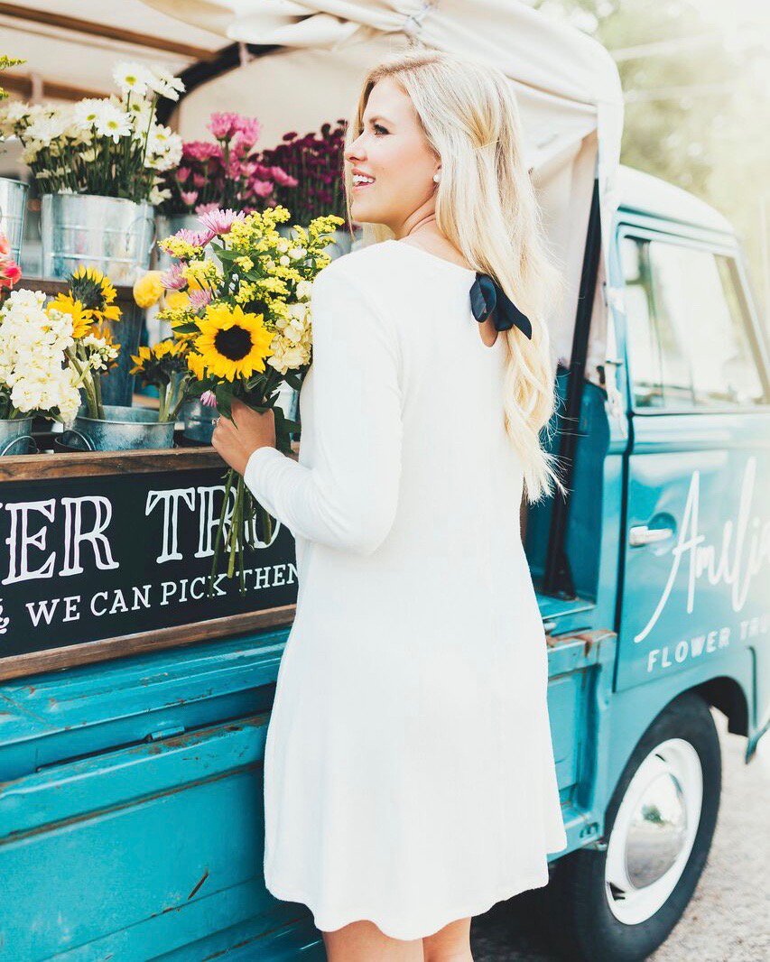 ShopLaurenJames's tweet photo. Pretty, polished, and perfect for fall! You will be living in the Blair Swing Dress all season long! #LifeisbetterinLJ https://t.co/yG8Mgtc0Pq