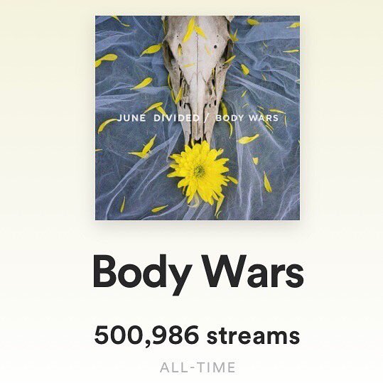 RevivalRecs's tweet photo. Everyone send @JuneDivided a huge congrats for 500k+ streams on Body Wars! Thank you all for that! Be sure to keep listening! ❤️❤️

#junedivided #revival52 https://t.co/qxH52ca3qS