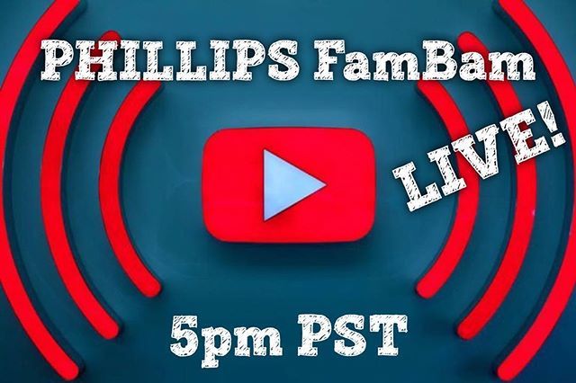 dannypfb's tweet photo. Come join us LIVE today at 5pm PST! #phillipsfambam #YouTubeLive #80k #80ksubscribers We hope to see you there! https://t.co/RSx8ytdAqD https://t.co/tMz8m2R7EB
