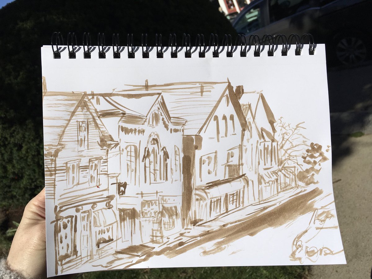 DianaSironi's tweet photo. Excellent day with 120 other artists in #capeannpleinair #capaquickdraw ! 

oil painting of #frontbeach #backharbor #rockport, on display for judges, and #walnutink of east #mainstreet and #conteaparis of west in #rockportculturaldistrict #capa #capeann #artfestival https://t.co/lTE2ArvFgK