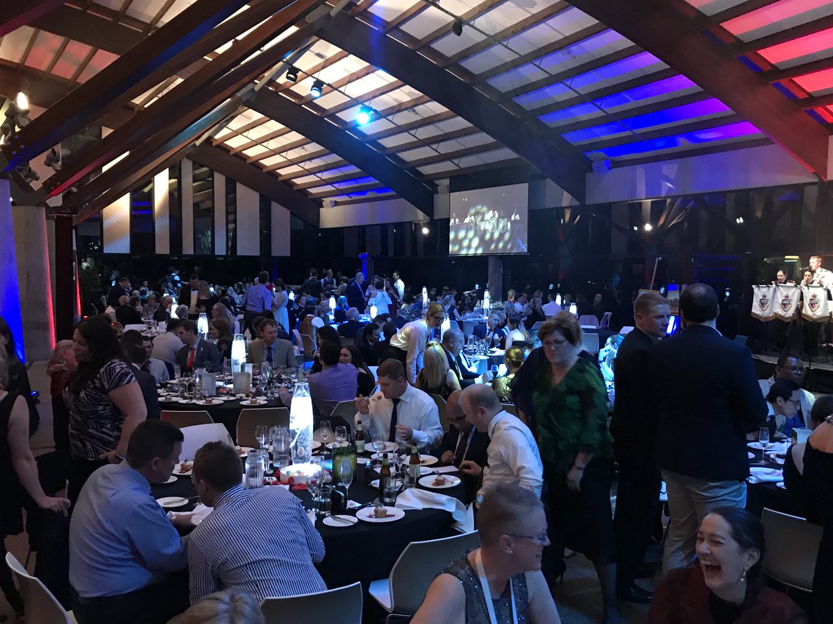 RichWithnall's tweet photo. Great #amma2018 dinner @NatArboretum Canberra. Enjoyed discussions with Dr Ian Gardner (Chief Health Officer & Principal Med Adviser to Australian Govt Dept Veterans' Affairs). Congrats prize winners! Thanks @kcmhr for your expert inputs to AMMA programme @ntfear @MarieLouiseLu https://t.co/zlusklcLrQ