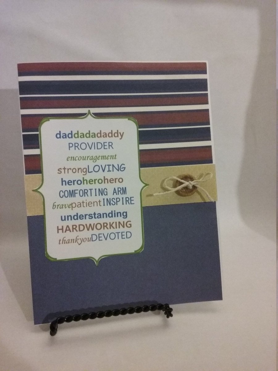 KingdomShop7's tweet photo. Father's day card, Dad gift ideas, gifts for him, handmade Father's day card, white cardstock 5"x7" https://t.co/aoYfcCAtnC #CraftShout #craftychaching #EpicOnEtsy #DadCards https://t.co/S9oIZJaZwO