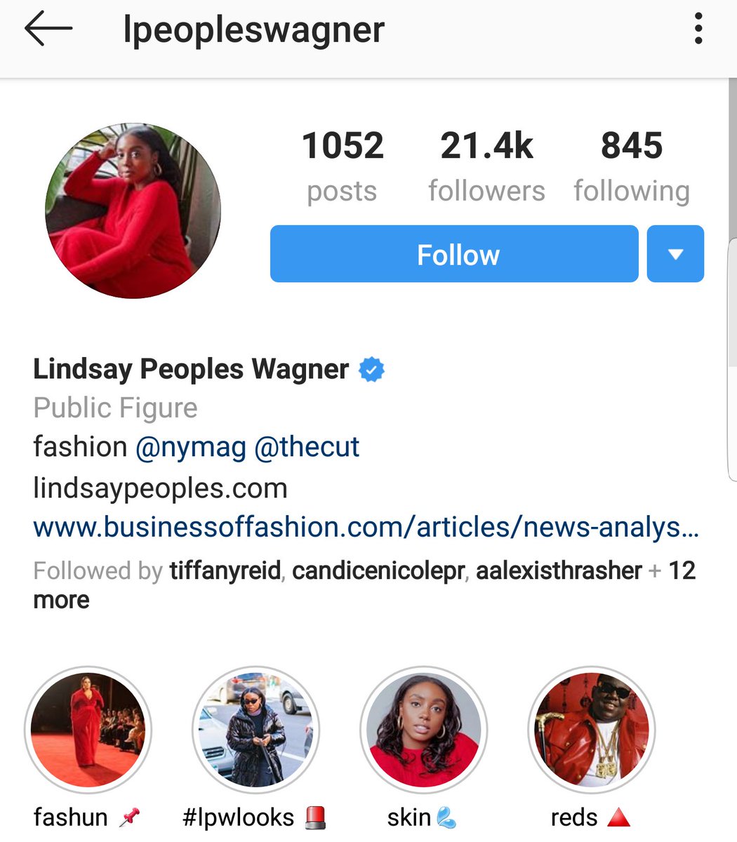 Lindsay Peoples WagnerIG: lpeopleswagnerEditor In Chief of Teen Vouge