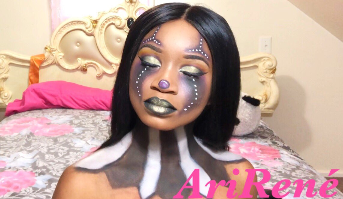 AriRene34's tweet photo. Halloween makeup tutorials on my channel now ❤️❤️ #halloweenmakeup  @AaliyahJay https://t.co/jX1V6ErKzd
