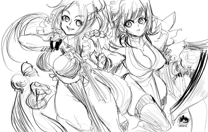 Kinktober: Thot Ninjas 

Will leave it as this B/W sketch because ill probably just fuck it up if i try to ink it

#SNKHEROINES 

https://t.co/mMKBJsfhyF 
