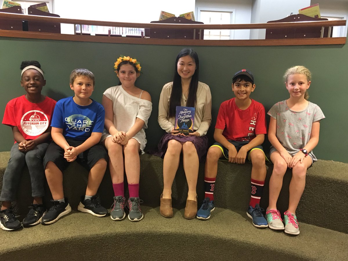 We have had three great author visits in the past two weeks- Kat Zhang, Laurie Keller, and Colter Jackson.