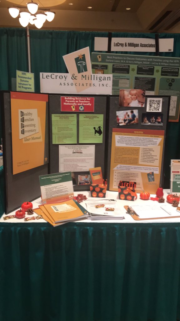 mschmidt5961's tweet photo. @NatlPAT If you missed our Exhibit at #patcon18, then learn about LeCroy & Milligan Associates Evaluation Work with #homevisiting programs and the Healthy Families Parenting Inventory #HFPI at https://t.co/X5aIomtvvb! @LecroyMilligan @AZ_Eval_Network #eval #AZENet https://t.co/3gKkxhIGuA