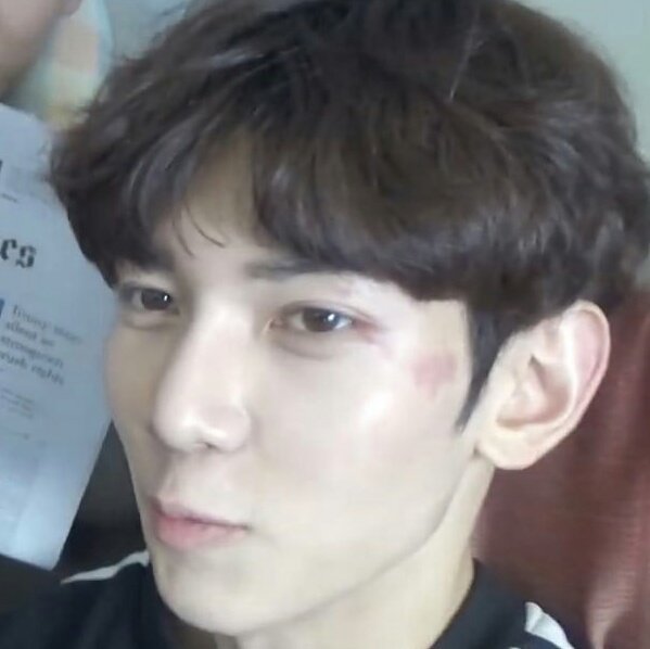 yeosang without makeup. the fact that we won't get to see his birthmar...