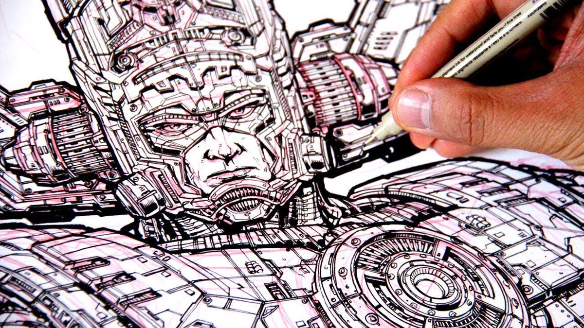 Watch me draw The Most Detailed Drawing Ever (I Think) of GALACTUS on YouTu...