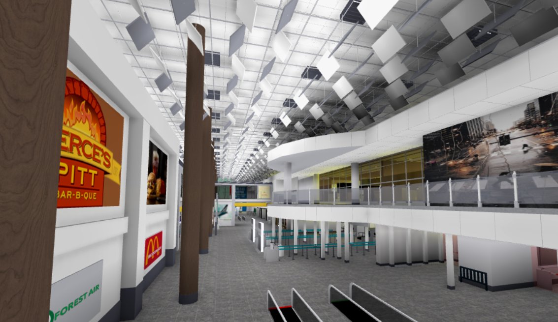 Adaptabilityz01's tweet photo. After many months solo building, I finally finish this airport.
The airport consist:
6- check in stall
- The private room , SilverKris and Star Alliance Lounge
- 2 gate
Tags: #robloxdev #roaviation #changiT3 #flysia #solodev https://t.co/ggffMP5g3N