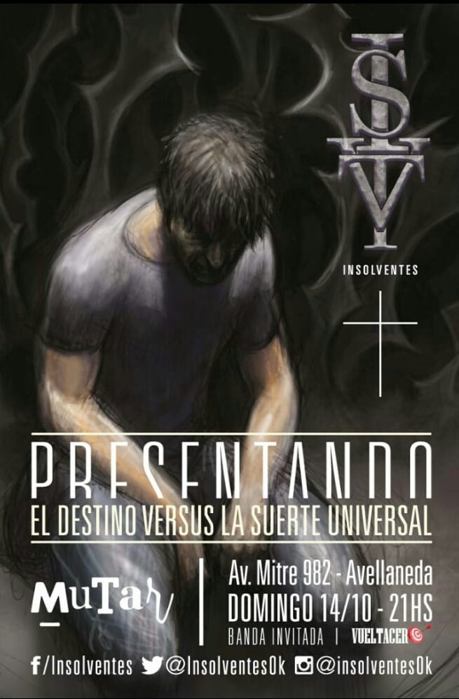 Hoy <a href="/InsolventesOk/">Insolventes</a> presenta #ElDestinoVsLaSuerteUniversal en Mutar, Avellaneda!
Ahí nos vemos 💃🏽