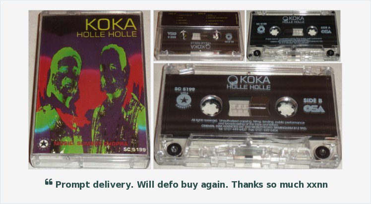 #HolleHolle - #Koka - FOR SALE - BID NOW - #Bhangra #Punjabi #Folk #Indian #UKBhangra #Cassette #Tape #SumeetChopra #ManjeetKondal 
goo.gl/VWPRWd