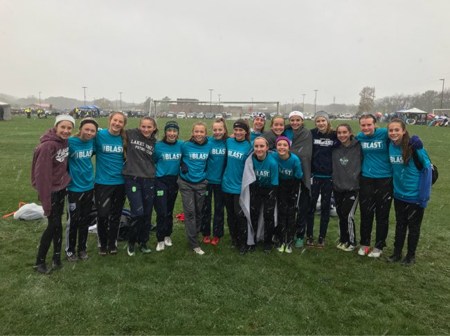Blast u14 girls lost their only game of the season in the State Tournament semifinals after in pks. Great fall season ladies. Go Blast.