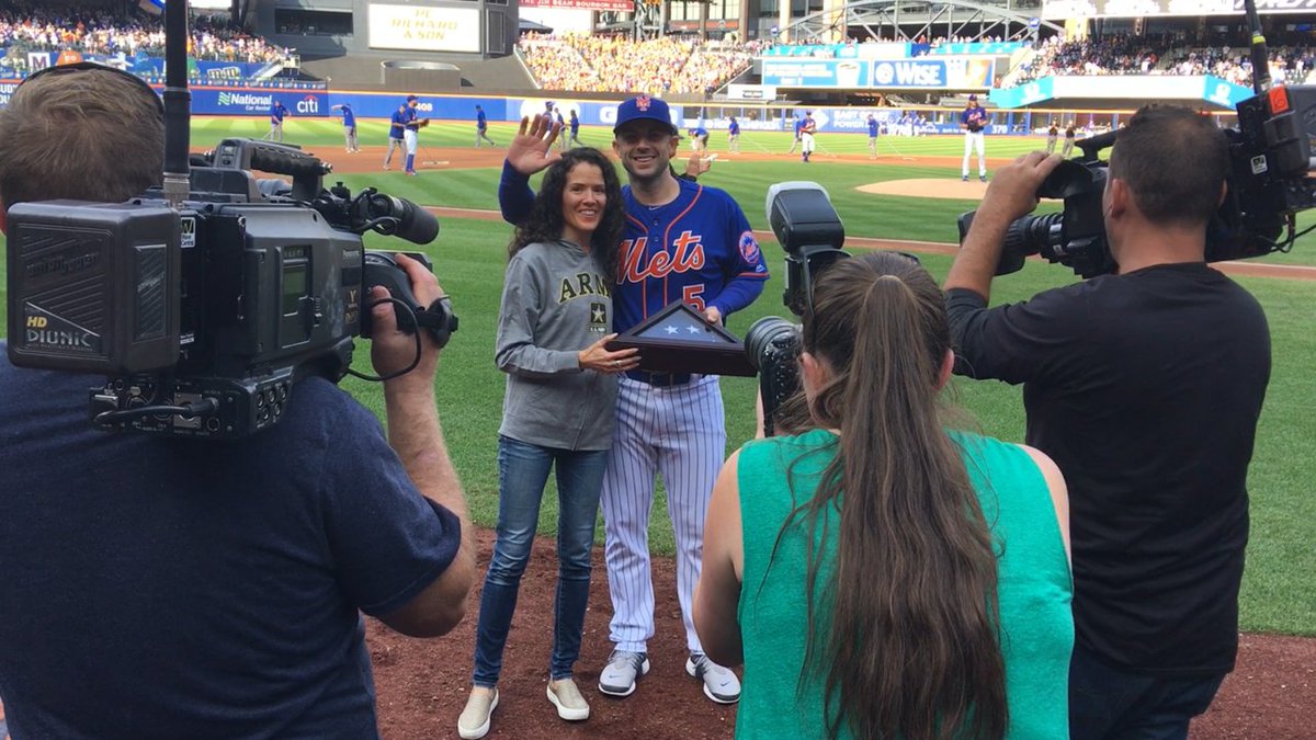 CombatWVA's tweet photo. #Veteran,Heather Hjelm, was honored by Combat Wounded Veterans of America (#cwva) and the @Mets York Mets.

 Thank you for your service!

Please show your appreciation with a like/comment.
#supportourveterans
#cwva https://t.co/jrrvfPwDzz