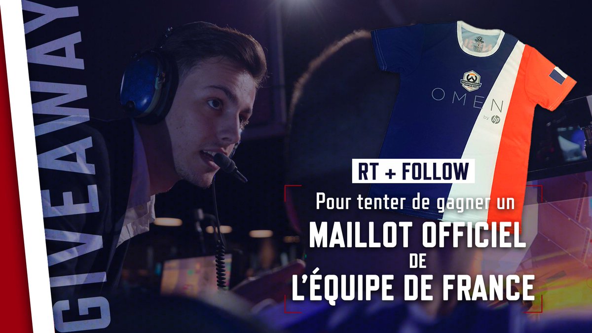 Participez au #giveaway pour tenter de gagner un maillot officiel <a href="/avecle6/">Équipe de France OW 🇫🇷</a> 

Tirage au sort le 22 Octobre !

Rt + Follow ! Good Luck 🇫🇷
