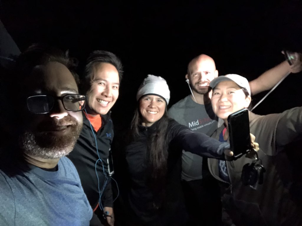 HansTullmann's tweet photo. We had a cool and refreshing early morning #CUErun at our last day at #FallCUE. Thanks for coming out team! #WeAreCUE https://t.co/Gcs5c71eb3
