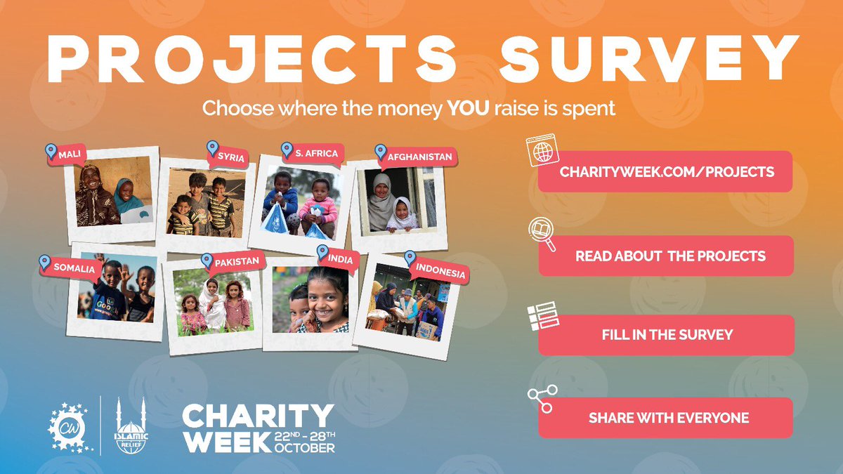 Charity Week is just a little over than just ONE week away and we want to know where and what YOU want to fund! #CW2018 #ChangeMakers #LetsGrowTogether