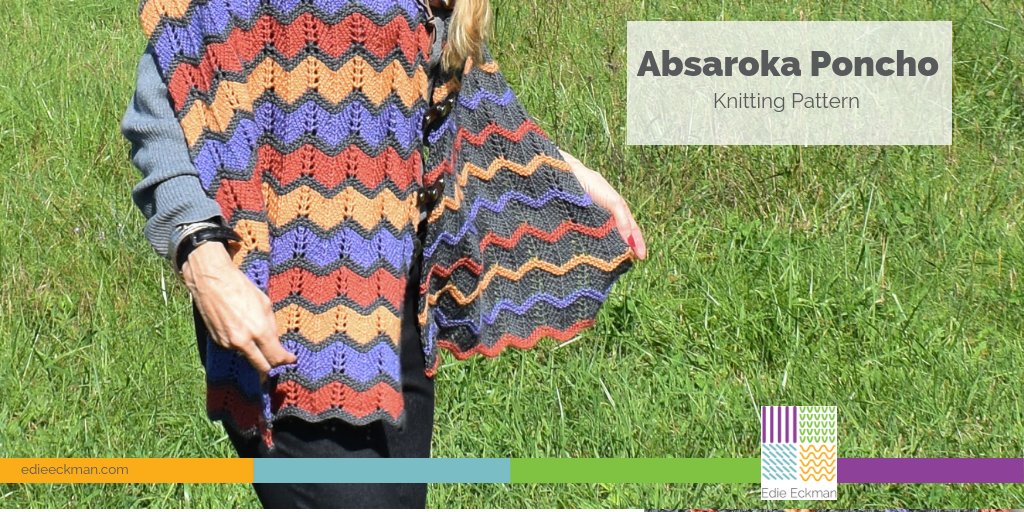 Fall in love with this season-spanning wrap, and the yummy yarn it's made of. The colors of Stitch Sprouts Yellowstone highlight the chevron stitch pattern. Fun to knit and even more fun to wear! 

ravelry.com/patterns/libra…