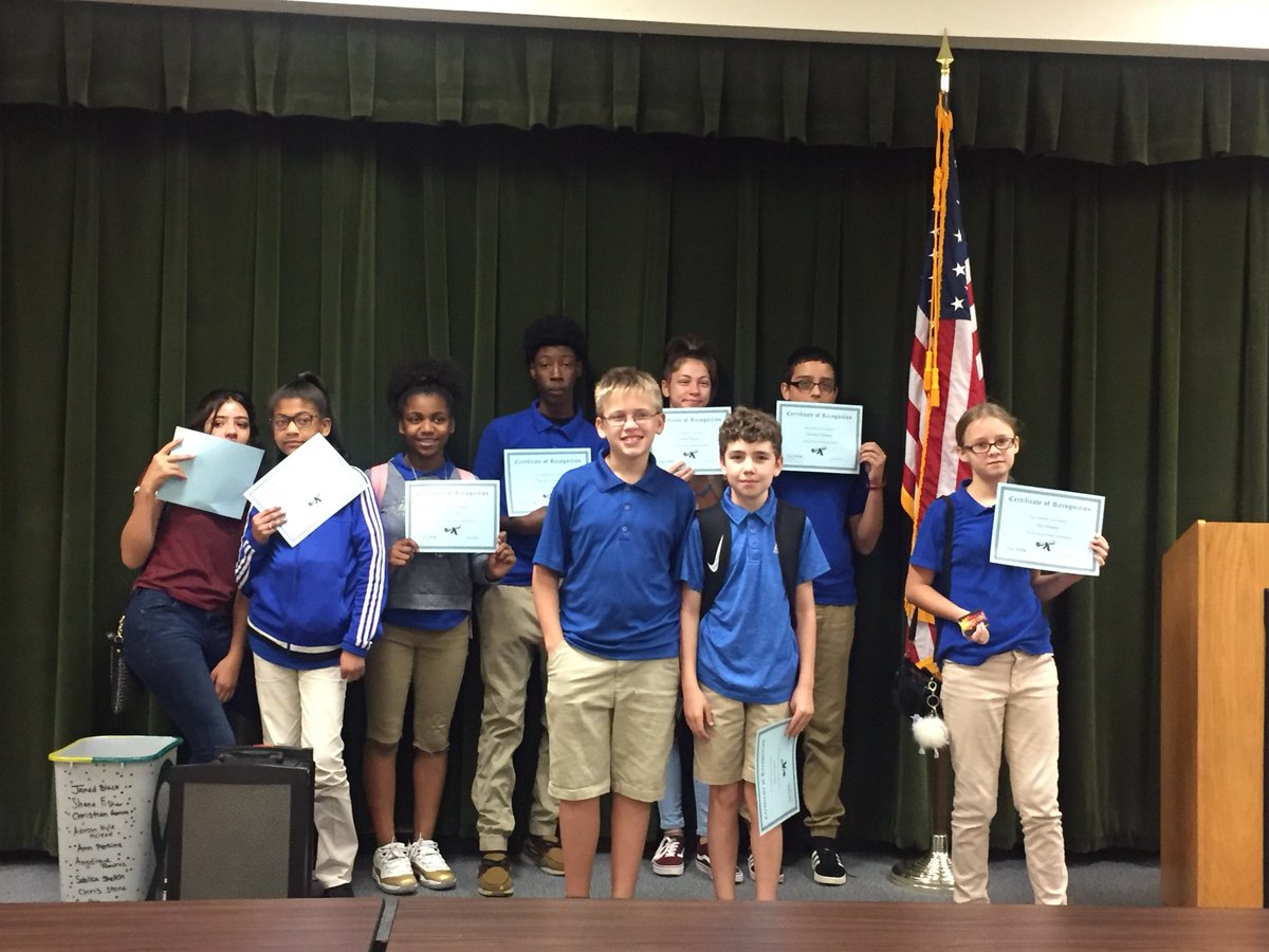 aimgisd's tweet photo. AIM students are recognized for 1st 6 weeks perfect attendance! One student won a $50 gift card! https://t.co/ZftCzasgJS