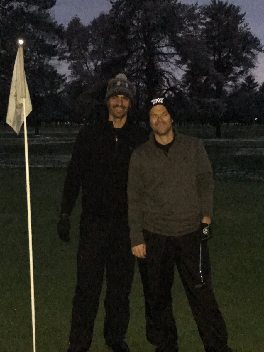 nathanannis's tweet photo. @PXG @PXGFrozenTundra @accgolfpro @RoehlTony 

The first round with our new #pxg irons was #cold. 30 degrees, snow storm, and twilight finish. 

Chalk up another championship for team #pxg for the @acc_austin 2-man match play. https://t.co/P6xaqWJSKH