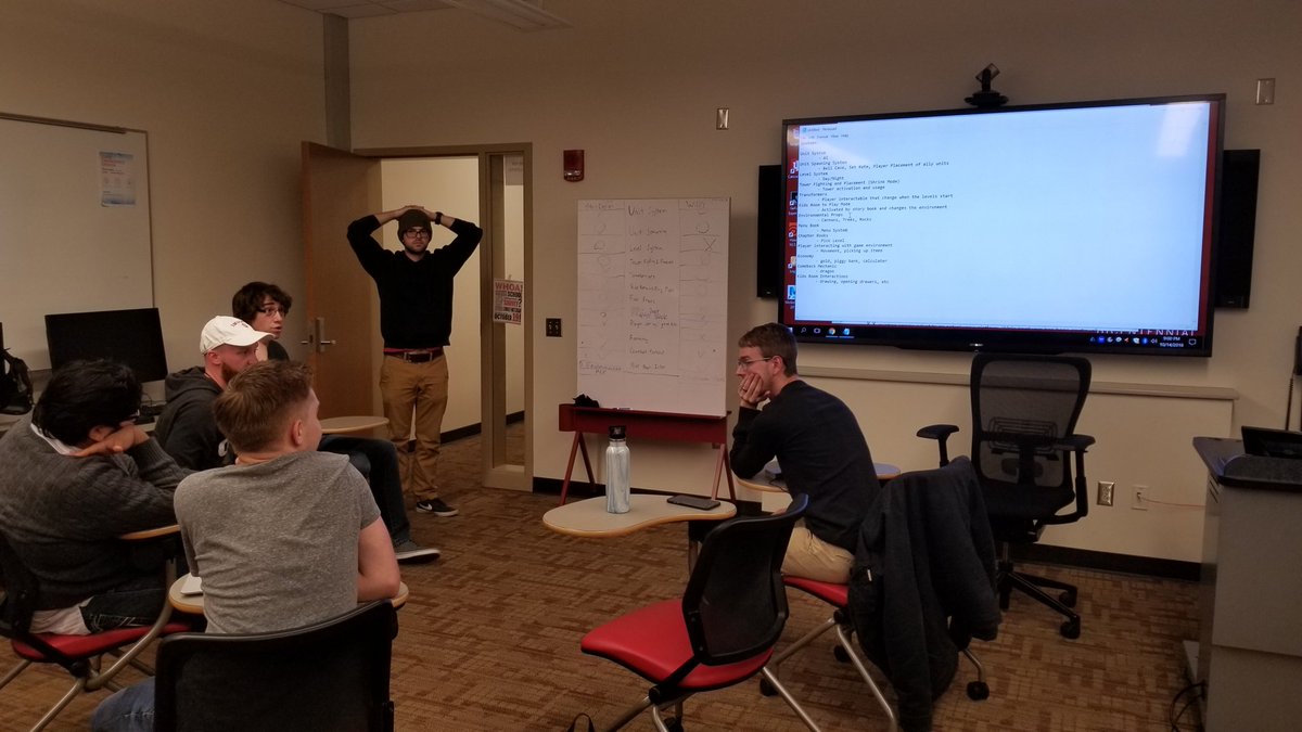 ShadowShrimpDev's tweet image. Some lively Sunday night conversation of quantifying systems, identifying interconnecting features, and cutting what doesn't fit our goal! #indiedev #gamedev #BatteriesIncluded