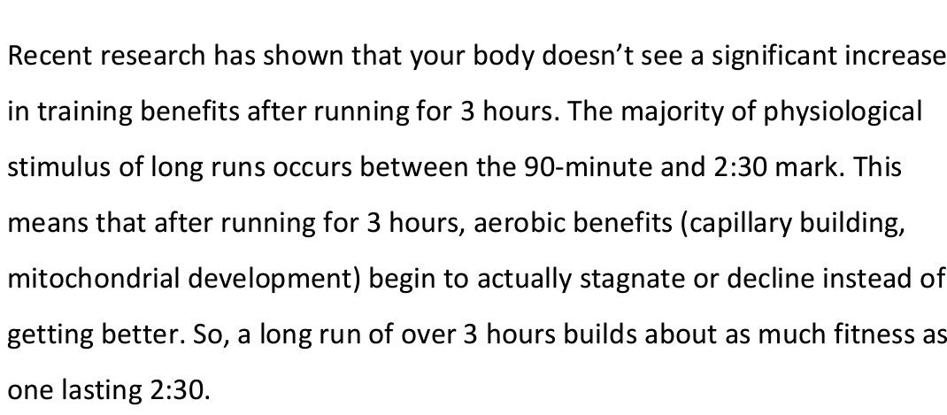 k_munir84's tweet photo. Kebanyakan benefits long run diperoleh bila kita spend at least 90 minit (utk yg baru) dan up to 3 jam (utk experienced runner).

Gambar2 kat bawah adalah petikan drpd beberapa artikel berkenaan hal ni.

Jadi seminggu sekali jgn lupa lari at least 90 minit utk improve endurance. https://t.co/P5m6aLxi3E