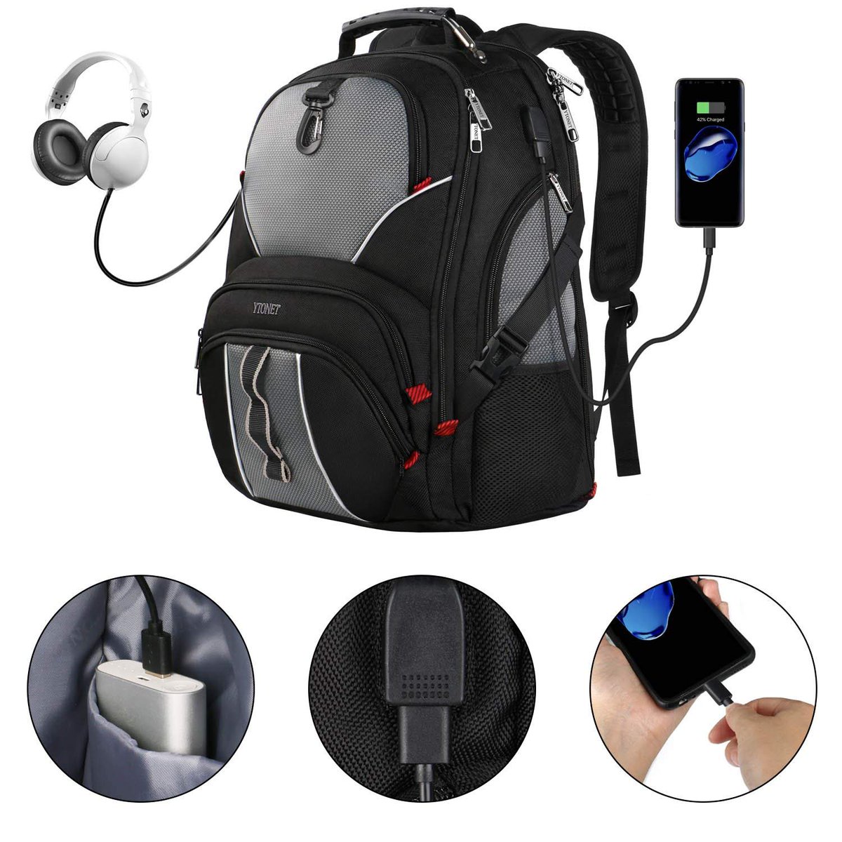 ytonet laptop briefcase