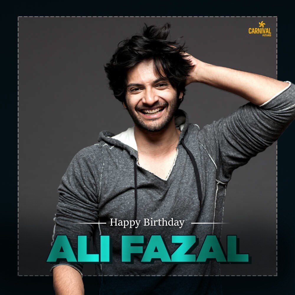 CarnivalMP's tweet photo. This talented actor is slowly &amp; steadily climbing the ladder of success by giving us many memorable characters. Here's wishing the debonair @alifazal9 a very Happy Birthday! 🎂 🎉 

#CarnivalCelebrations #HappyBirthdayAliFazal #AliFazal #BirthdayBoy #Bollywood #BeFilmy https://t.co/rPcTPPGDPr