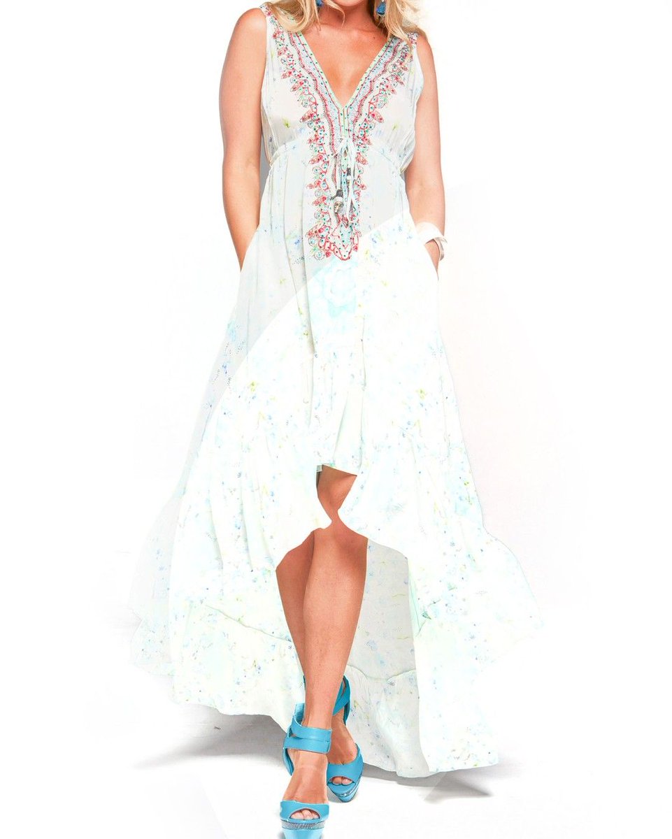GlobalSunSeeker's tweet photo. Float through the summer in an ethereal dress of lush silk skirts and sparkling jewels; a work of high fashion sure to dazzle all who behold it. #summer #beach #blue #garment #fashion #onlineshopping #red #dress https://t.co/M6Q2KjOODG
