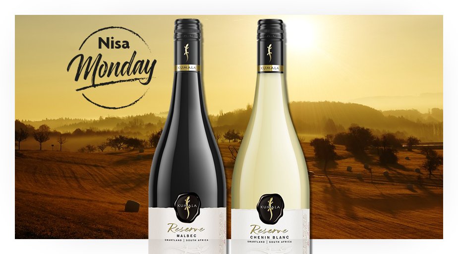 NisaLocally's tweet photo. This #NisaMonday we are looking forward to a wine-ificent week! RT+FOLLOW for your chance to WIN 1 of 6 bottles of Kumala Reserve. Which is your favourite - Kumala Reserve Chenin Blanc OR Kumala Reserve Malbec? 🍷
T&amp;Cs: https://t.co/R7nR5Zupsm
Closing Date: 21st October 2018 https://t.co/76llH1tsDw