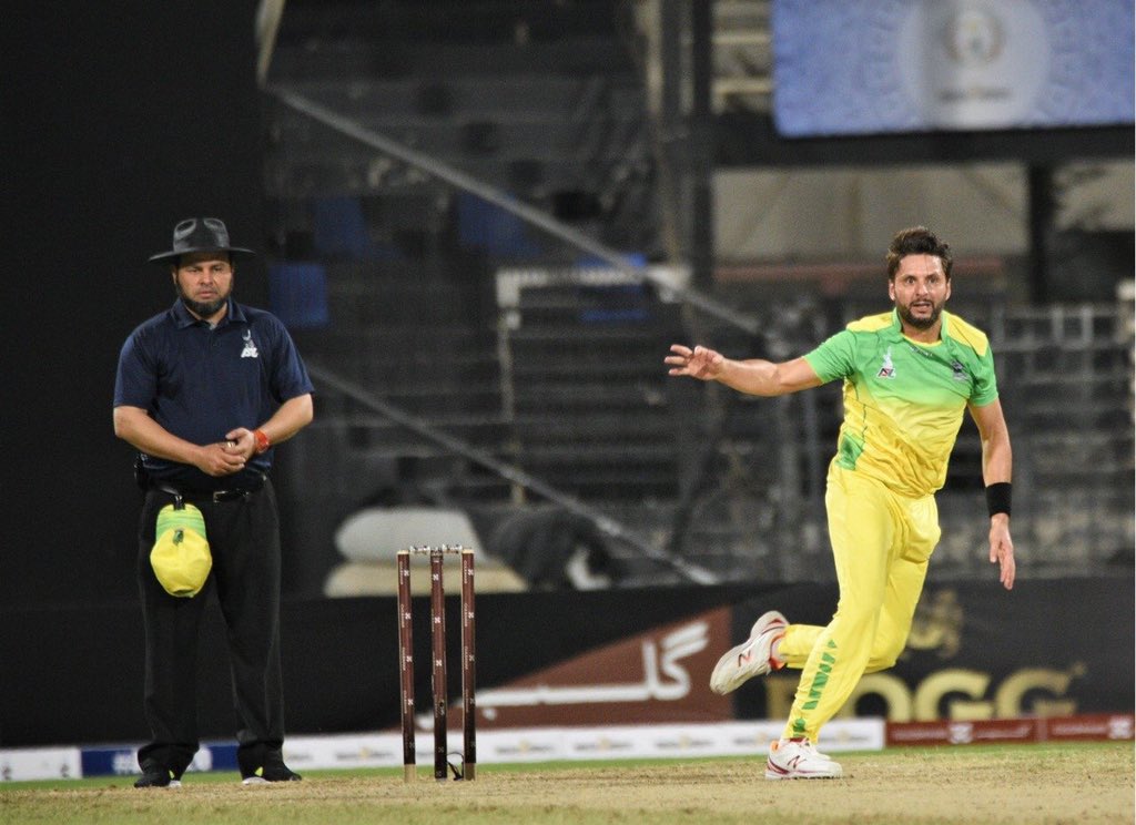 TEAM_AFRIDI's tweet photo. Yesterday while playing for Paktia Panthers in Afghanistan T20 League. https://t.co/3LHyQHuWOY