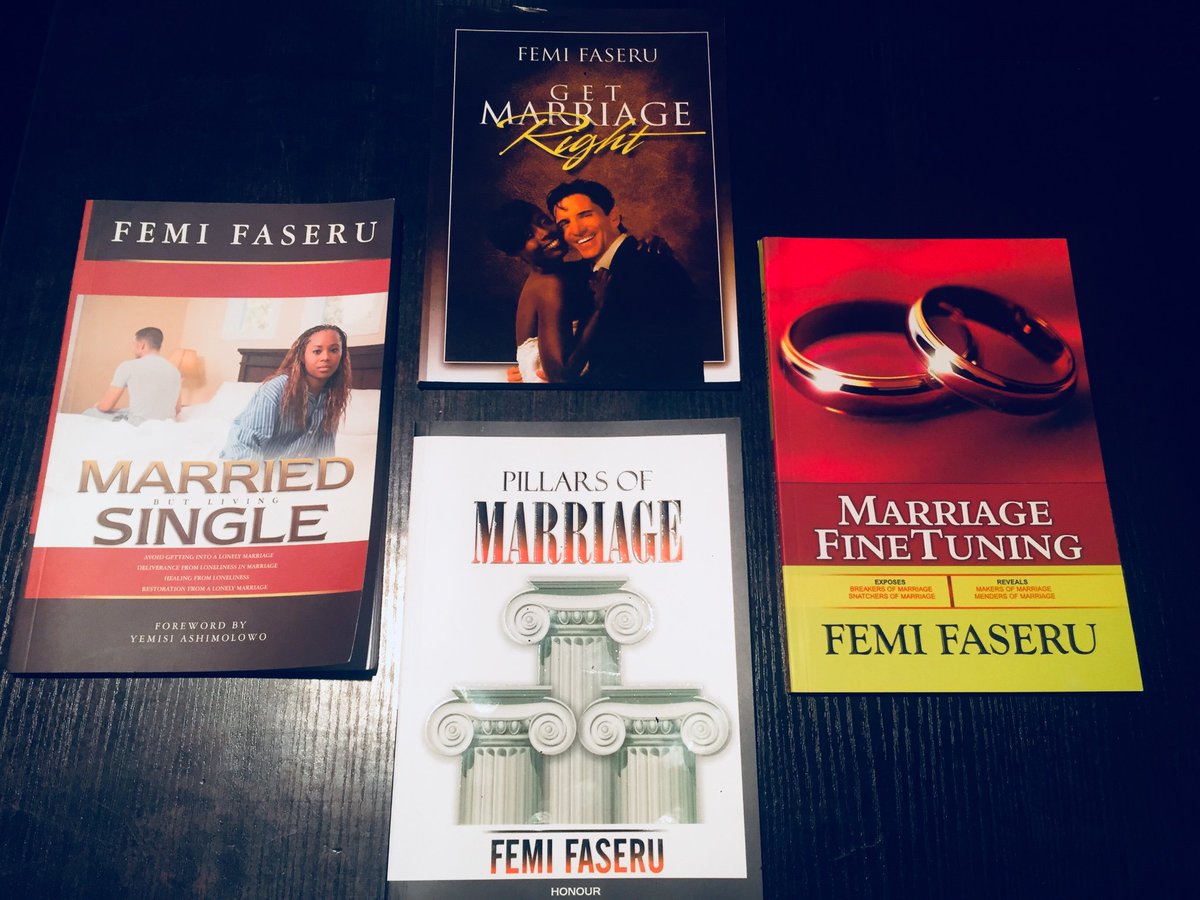 KICCPrayerdome's tweet photo. These #Bestsellers @PstFemiFaseru are packed with applicable knowledge, insights that are helpful. Call us now to place your order 08056052300 #BeYourself #MaximizeNow #FastingForANewYear #5StarRatedMarriage #PillarsOfMarriage #MarriedButLivingSingle #GetMarriageRight and more https://t.co/rIvMHYhJeT