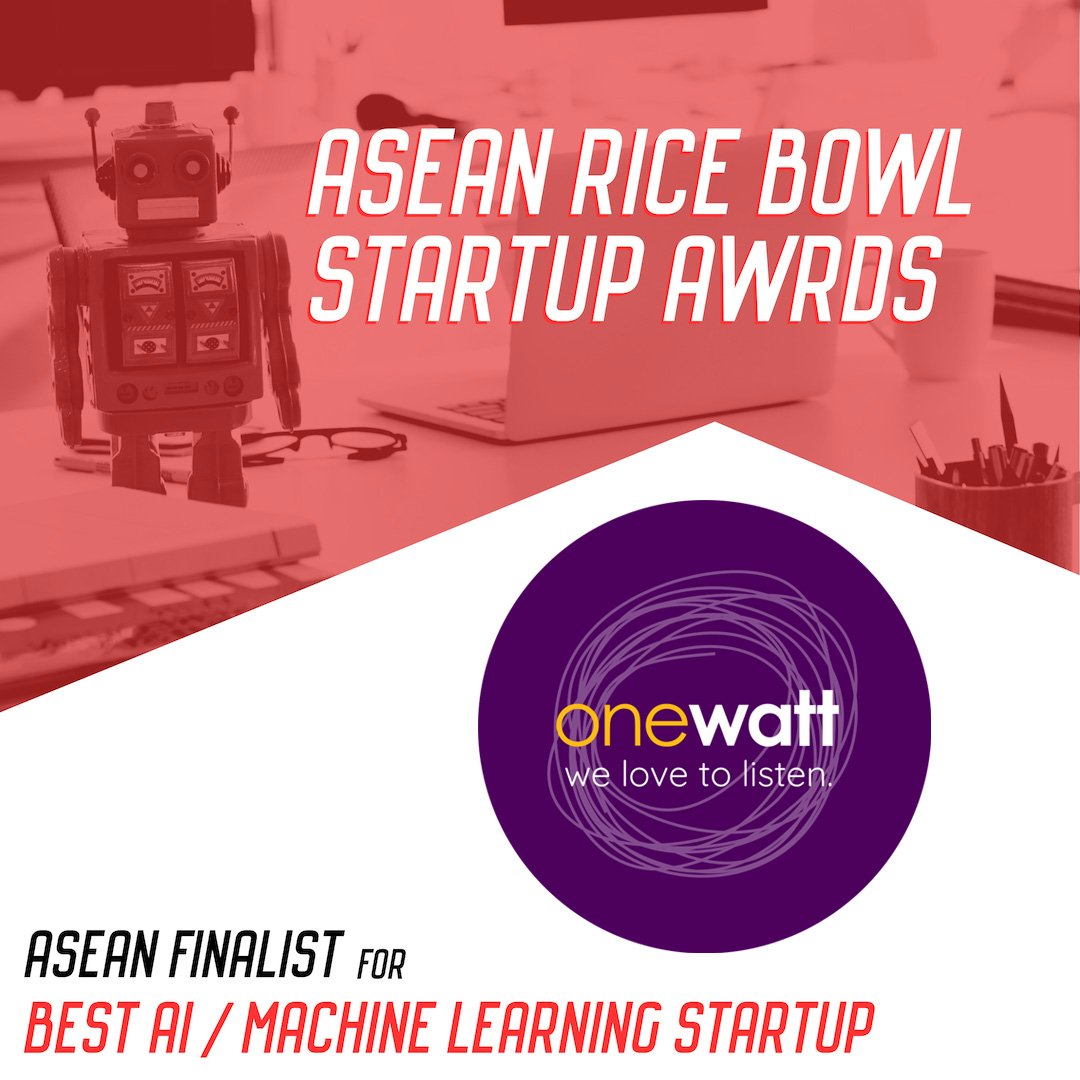 OneWattXYZ's tweet photo. We need your help! Vote for us at https://t.co/eAlvJ0m5dv

We've been selected as one of the finalists for Best #AI/#MachineLearning Startup in the #ASEAN Rice Bowl Awards. Please show your support! #ARBSA #ricebowlawards #ricebowlstartupawards #ARBSA2018 https://t.co/Qe4dlkt2jh