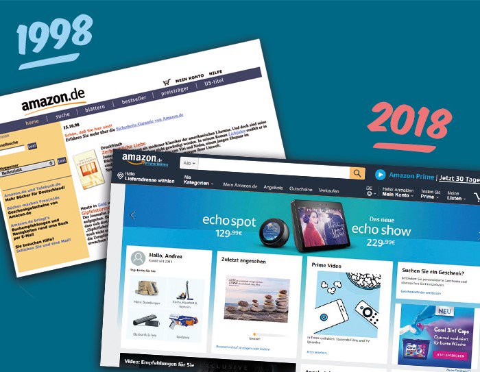AmazonNewsDE's tweet photo. Heute vor 20 Jahren fiel der Startschuss für https://t.co/6YtHu6qRg3. 7.306 Tagen später ist für #Amazon noch immer Tag 1! Hier lesen Sie mehr: https://t.co/hmGK378XxM #20JahreAmazonDE https://t.co/4HqVT0Us2v
