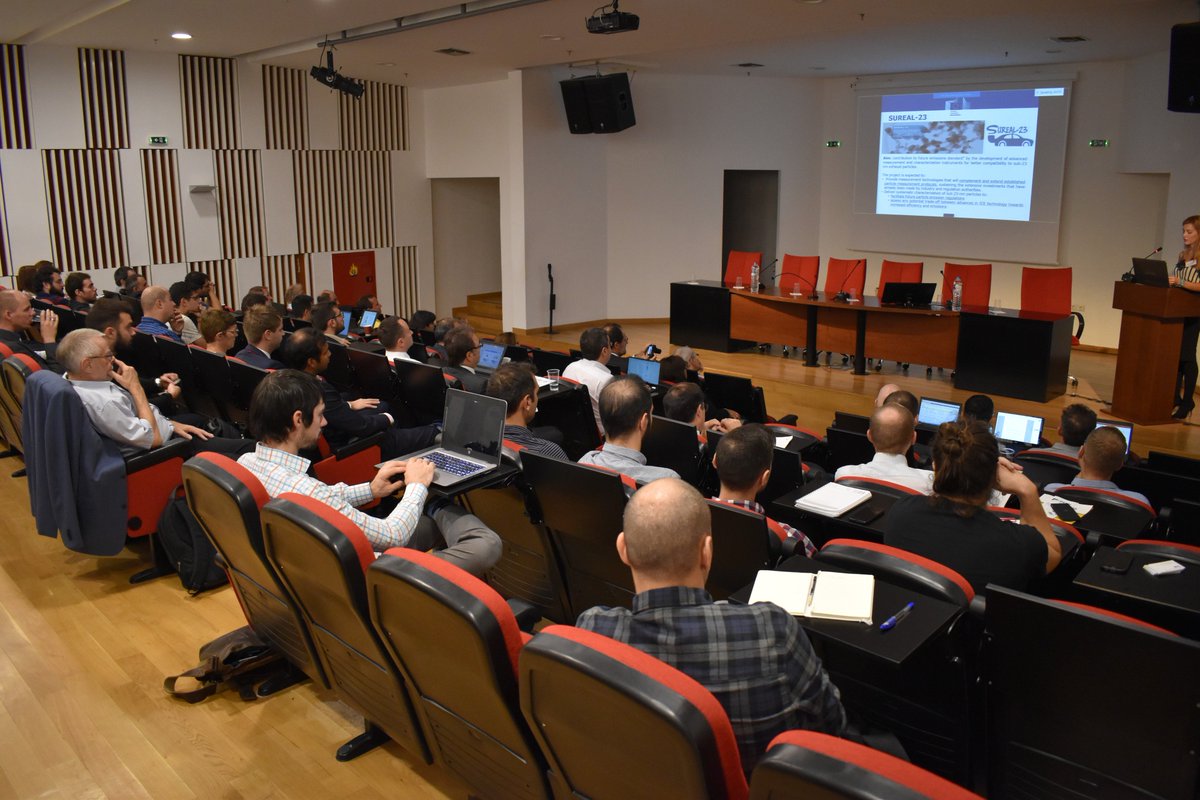 aptlab_'s tweet photo. “Measurement and characterisation of nanoparticle emissions from powertrains” Workshop was organised by 3 #H2020 projects #SUREAL23, #DOWNTOTEN & #PEMS4NANO at @Aristoteleio on Oct.9-10. Stakeholders from @inea_eu & other #GreenVehicles projects set crucial questions on the field https://t.co/WKqFyHvg9A
