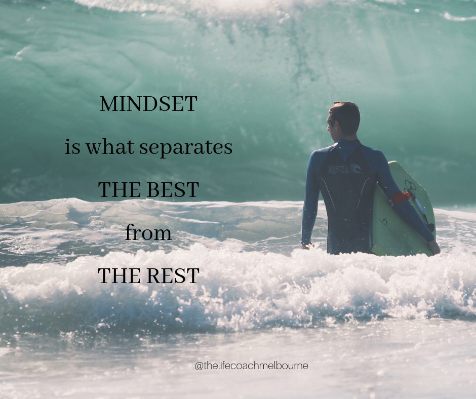LifeCoachMelb's tweet photo. MINDSET is what separates THE BEST from THE REST. Set your mind to win and you will.
#Mindset
#MondayThoughts
#MotivationMonday https://t.co/FppaDM1KXN