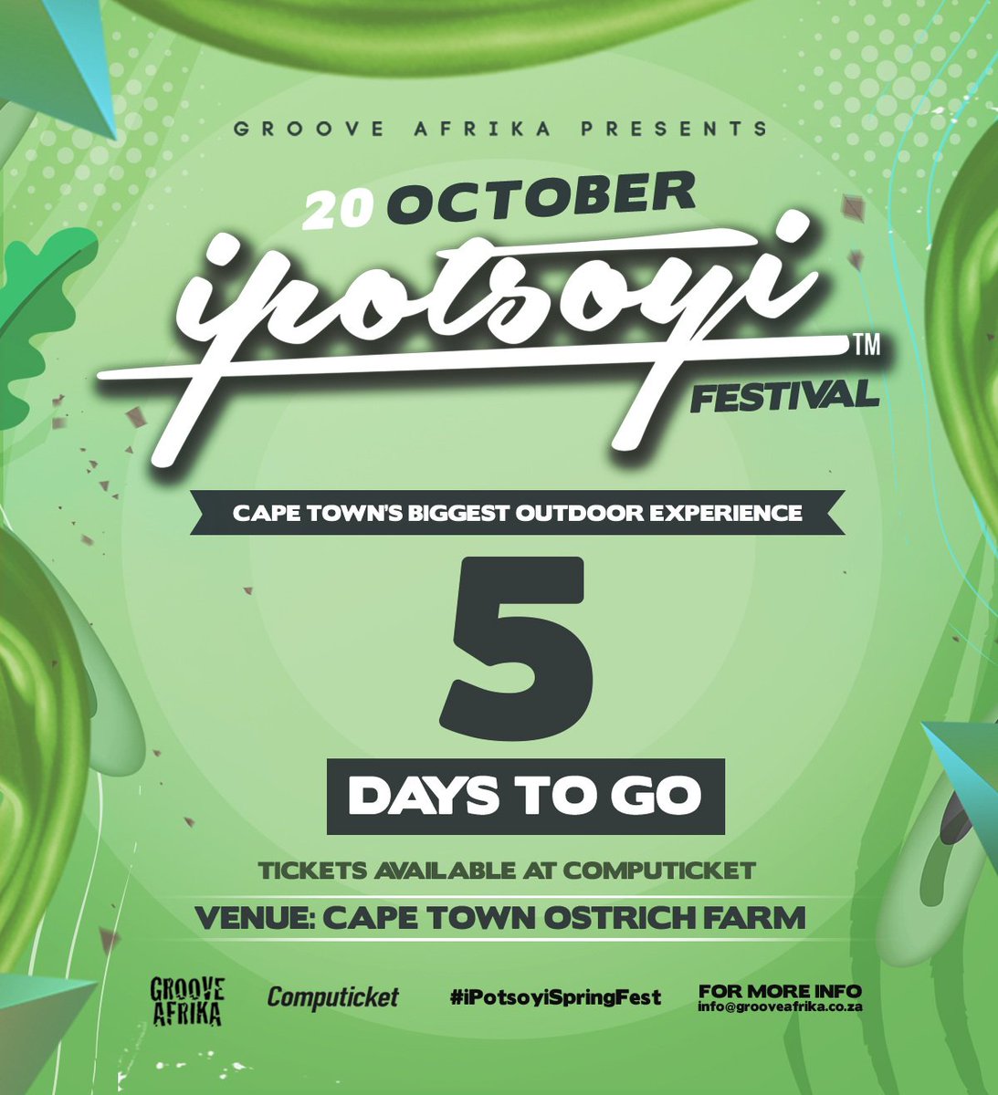 iPotsoyiSA's tweet photo. #iPotsoyiSpringFest WEEK is HERE!! K'sazobamnandi!! Tickets available at Computicket! CAN YOU FEEL IT??? ;) https://t.co/Zw5TY9r3uP