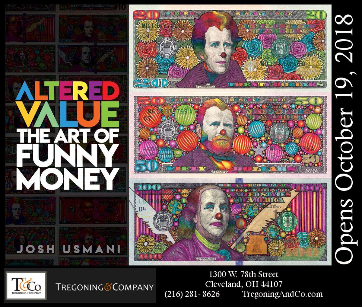 TregoningandCo's tweet photo. Opening this Third Friday! Josh Usmani will be there to debut his new book! #event #cleveland #art #contemporaryart #abstractart #gallery #FridayFeeling #OpeningDay https://t.co/PvudcquYgq